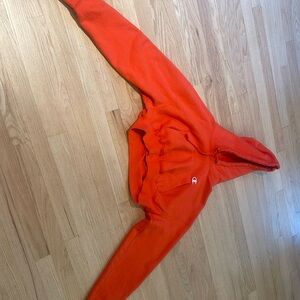 Orange cropped hoodie